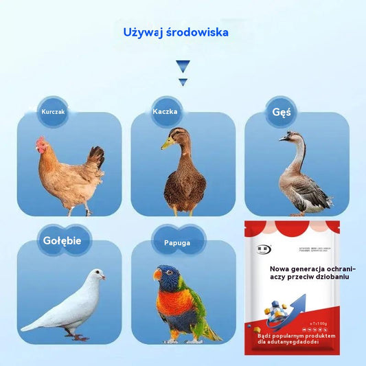 🐔【Kup jeden, drugi gratis】🐓Suplement weterynaryjny z mikroelementami, zapobiegający dziobaniu. Odpowiedni dla kur, kaczek, gęsi i wszystkich zwierząt, które dziobią kloakę, pióra lub jaja.