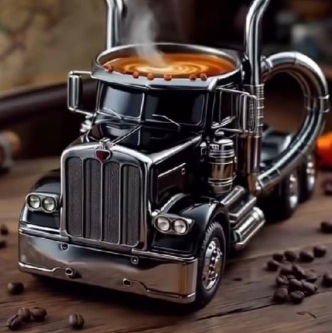 🚛【😍30% zniżki!】Ręcznie robiony kubek do kawy w kształcie ciężarówki