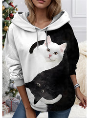 😍30% zniżki!【S-3XL】🐱Bluza damska z nadrukiem 3D Cat Animal dla kobiet