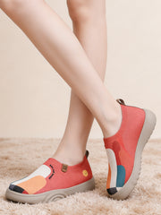 【35-41】Nowe buty wiosenne, codzienne buty na platformie, cholewka dzianinowa, wygodne i przewiewne.