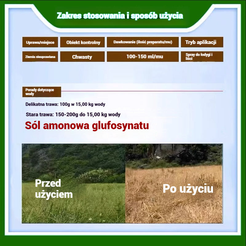 🌿【Kup 2, otrzymaj 1 gratis 】Wysoce skoncentrowany herbicyd glufosynat amonowy