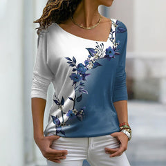 😍30% zniżki!【S-2XL】Nowa damska koszulka z nadrukiem na wiosnę, wykonana z bawełny, wygodna i przewiewna, odpowiednia do noszenia ze spódnicami lub spodniami.