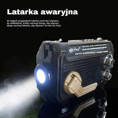 🔥50%Zniżki🔥🏕️Przenośna wielofunkcyjna latarka radiowa AM