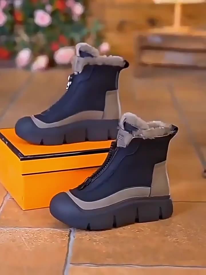 🔥👢【35-40】2026 Zimowe nowe ręcznie robione damskie antypoślizgowe botki