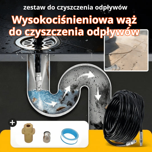 🔗 Narzędzie do czyszczenia rur z możliwością podłączenia do myjki samochodowej 🚰 Czyścik odpływu do łazienki/kuchni 🧹 Strumień wody pod wysokim ciśnieniem do szybkiego udrażniania, odporny na ciśnienie i szczelny 💧 Niezbędny w każdym domu