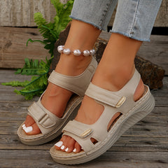 🌟 【Promocja 2026】【36-43】Eleganckie sandały damskie na koturnie 👡✨ Oferta limitowana – Zamów teraz