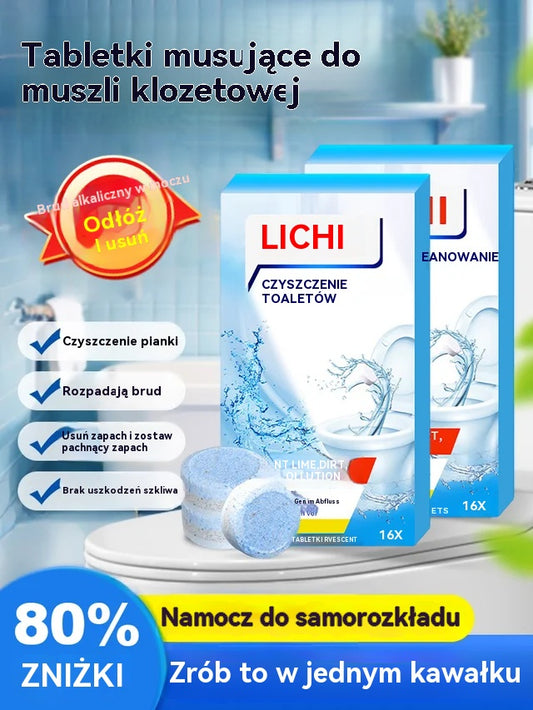 😍30% zniżki!【3 pudełka】Skuteczne tabletki musujące do czyszczenia toalet