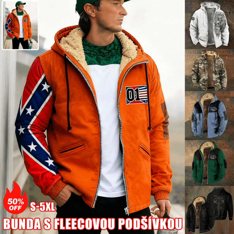 🧥✨【S-5XL】🔥⛄Nowa męska bluza z kapturem i zamkiem błyskawicznym w stylu retro, druk cyfrowy 3D