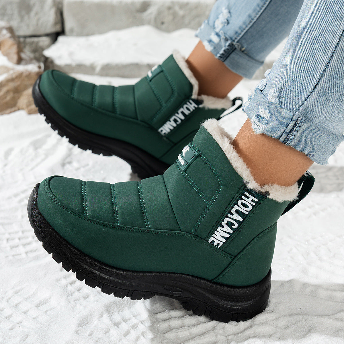 Buty zimowe damskie😍30% zniżki!🔥【36-43】Wodoodporne i ciepłe aksamitne buty śnieżne