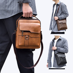 😍30% zniżki!👜 Męska torebka ze skóry bydlęcej na co dzień