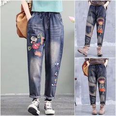 😍30% zniżki!🔥【S-5XL】Modne damskie jeansy z elastyczną talią, modne i wygodne, dostępne w wielu rozmiarach