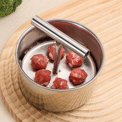 🍖🔥【Gorąca sprzedaż】🔥Maszynka do robienia klopsików ze stali nierdzewnej, praktyczne narzędzie kuchenne - idealne do przygotowywania klopsików i pulpetów rybnych🍖🐟