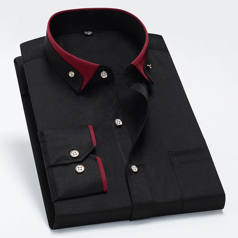 【S-4XL】 Nowa oddychająca biznesowa koszula męska casual