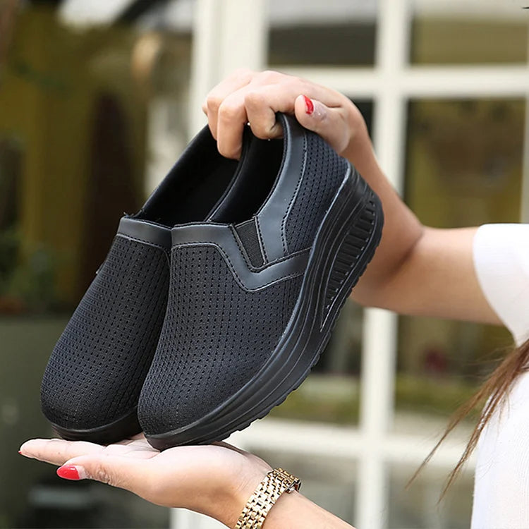 🔥【35-42】Damskie buty na co dzień z grubej podeszwy z siatki